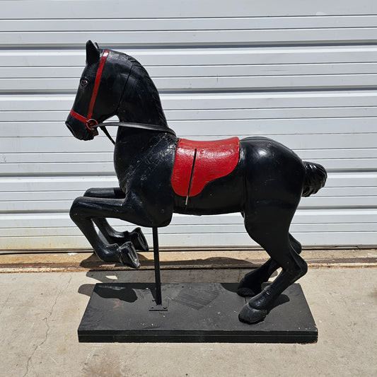 Black French Carousel Horse