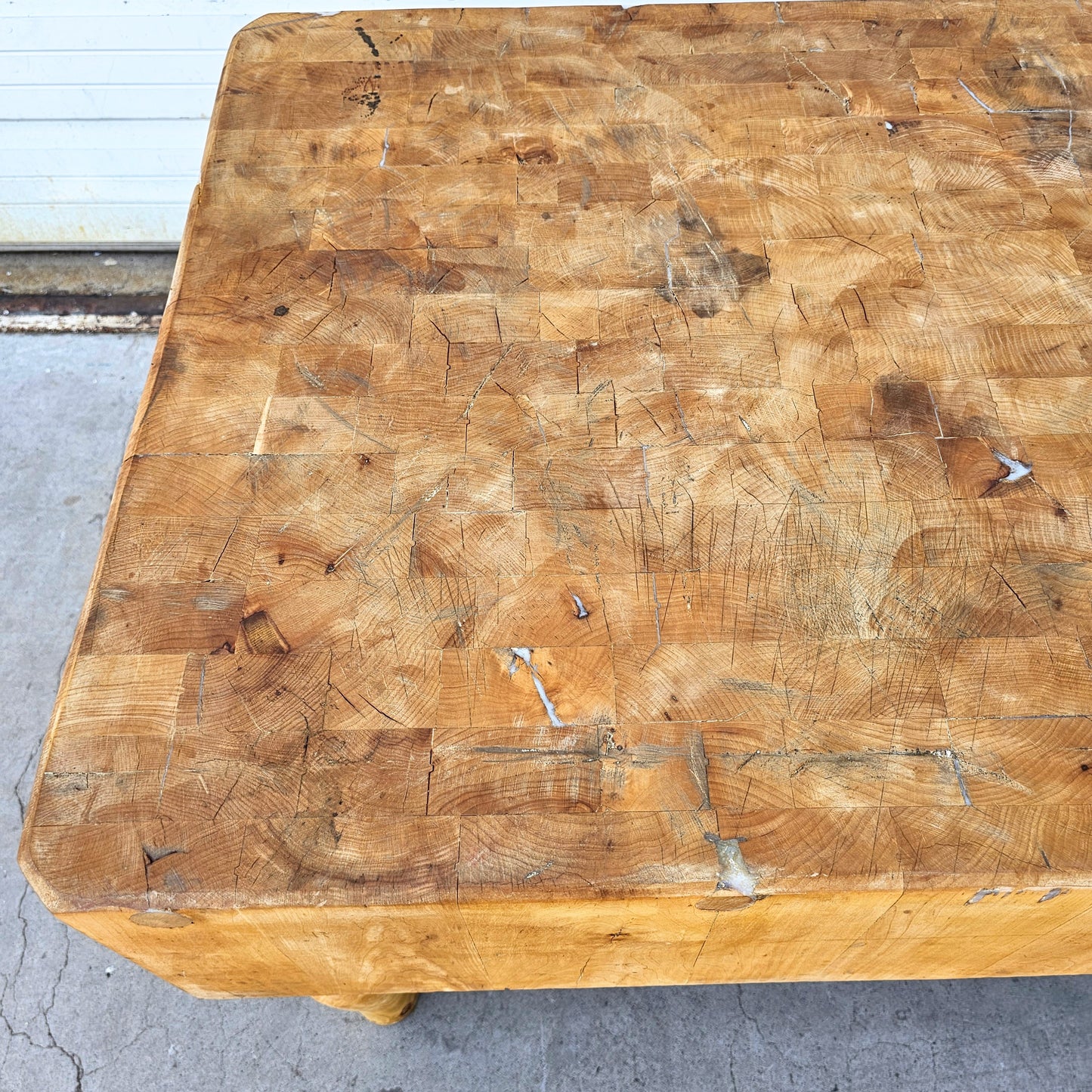 Antique French Butcher Block