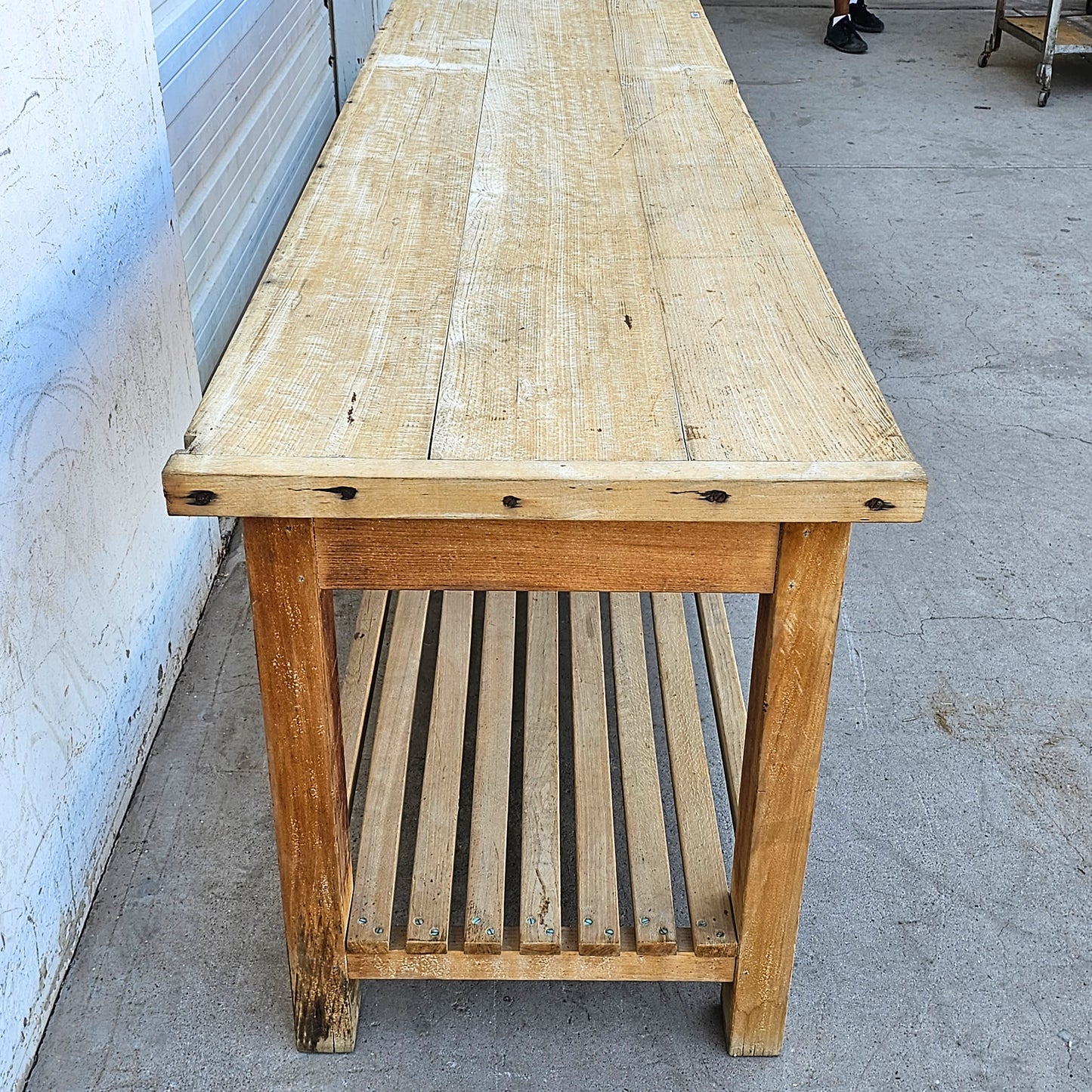 French Bleached Bakery Table