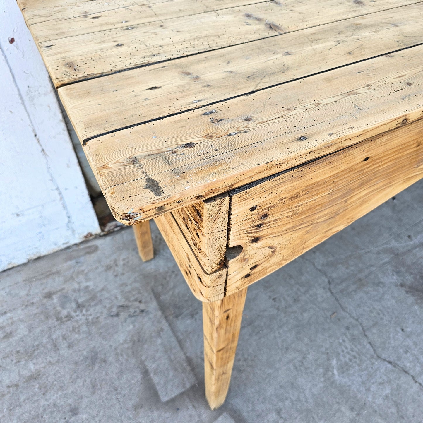 Bleached French Vineyard Dining Table