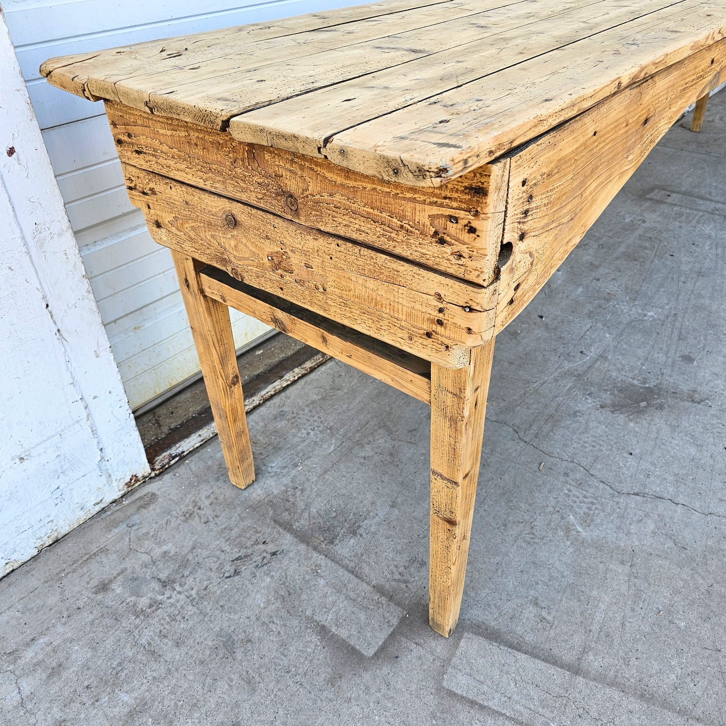 Bleached French Vineyard Dining Table