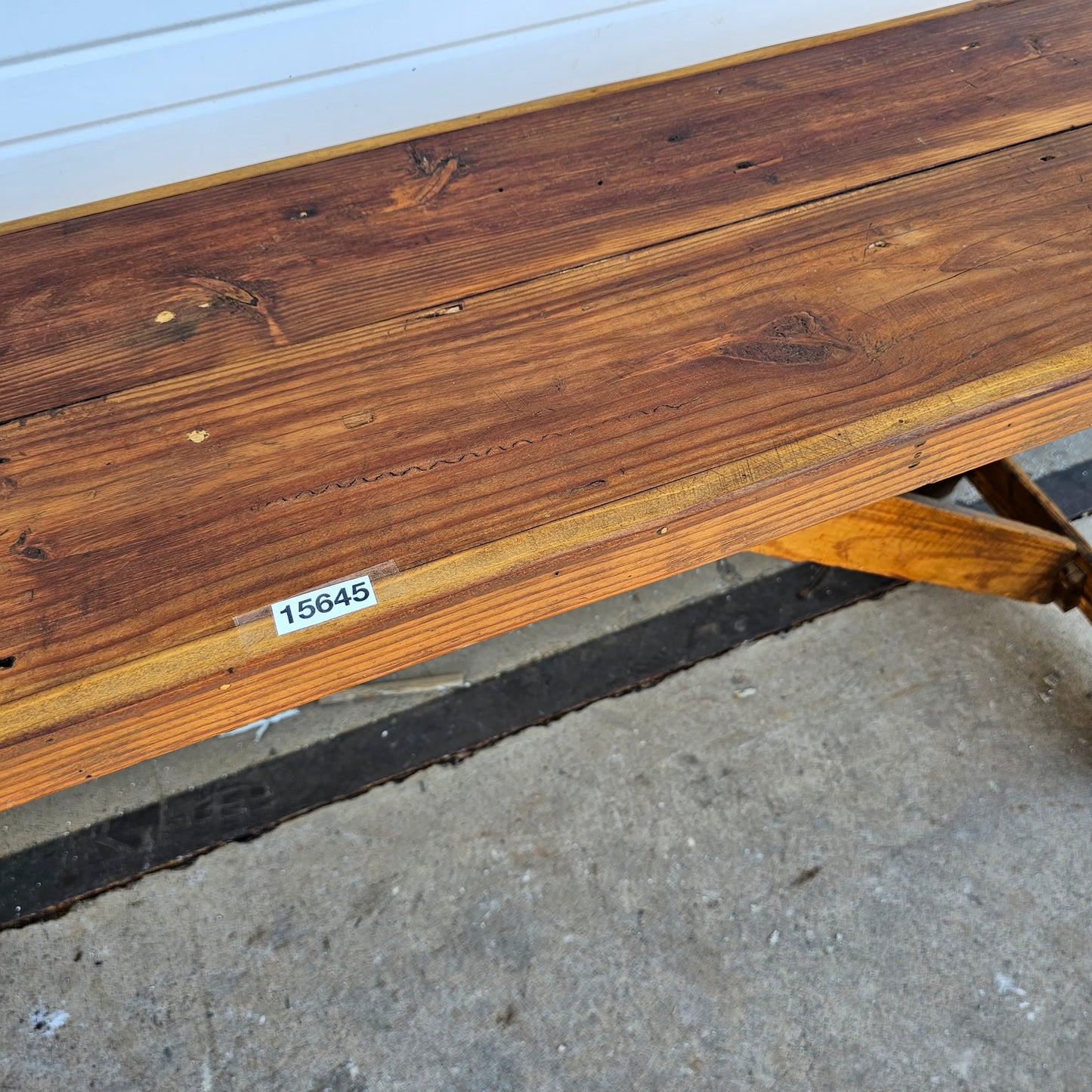 Industrial Wooden Bench
