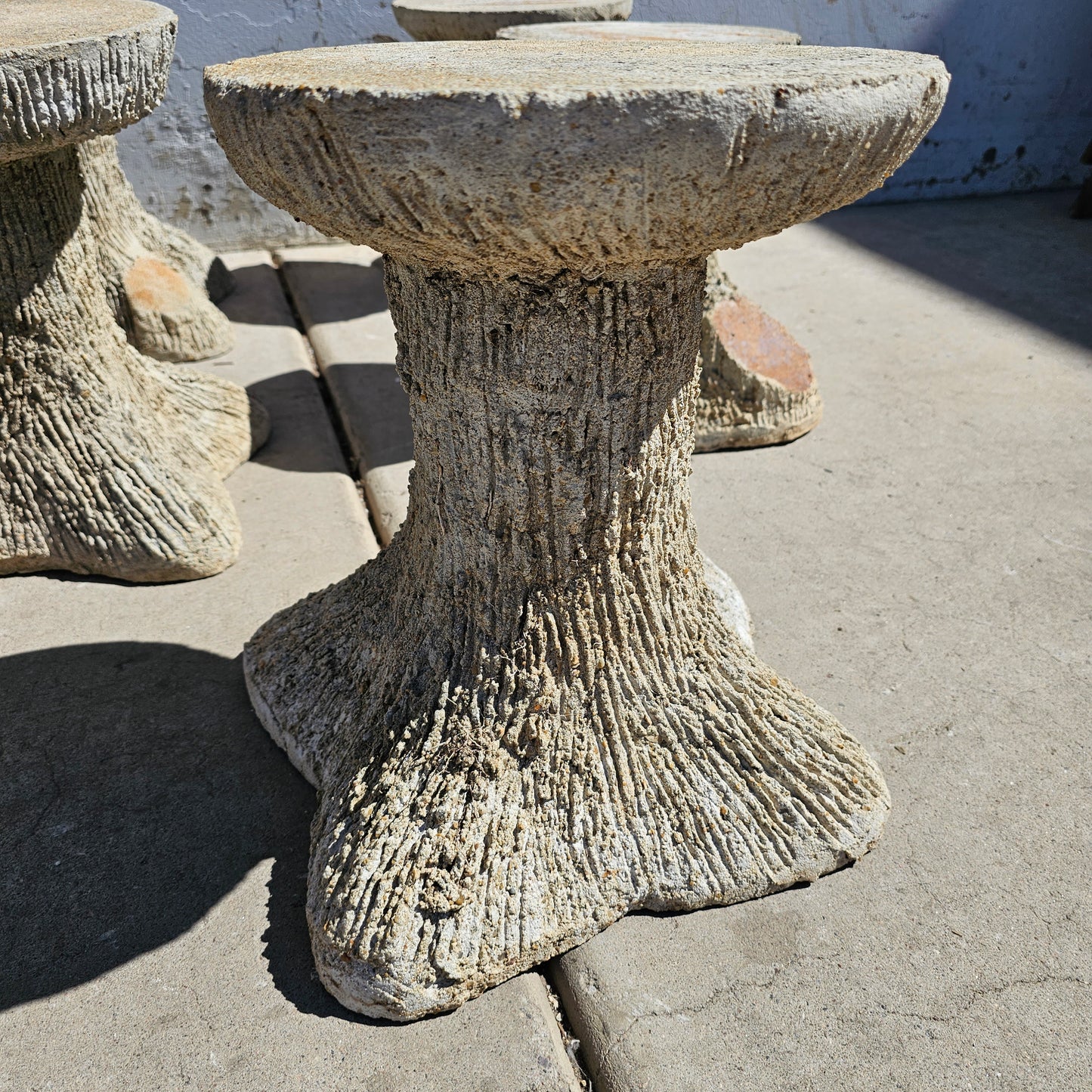 French Faux Bois Stool