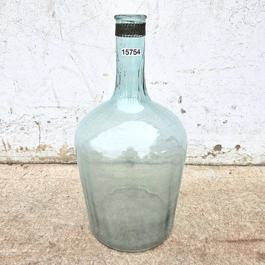 Aqua Bottle with Wire Wrapped Neck - Large