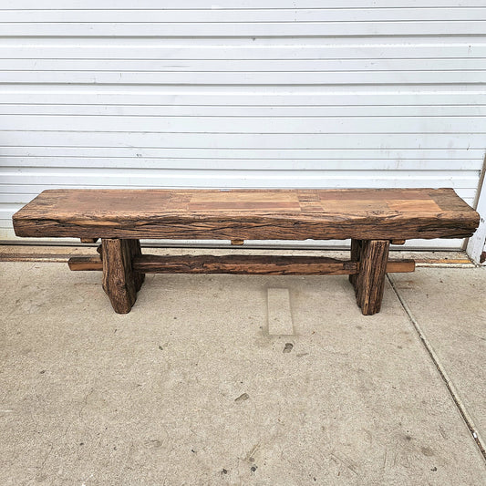 Rustic Wood Bench