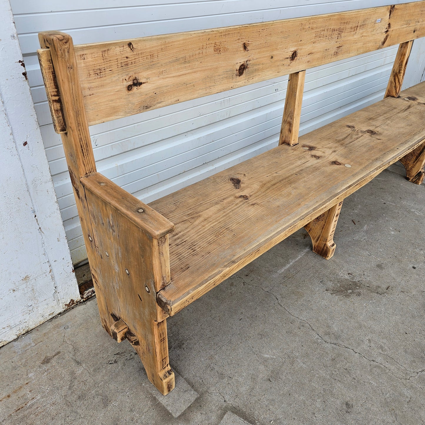 Bleached Train Station Bench