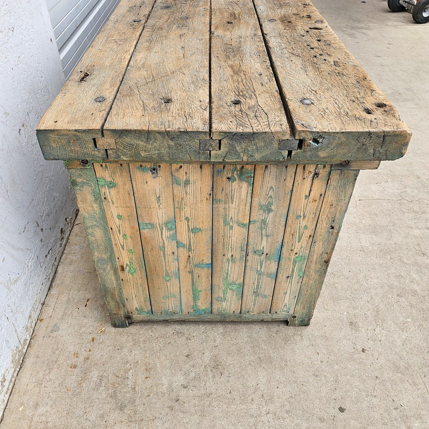 French Industrial Bleached Store Counter