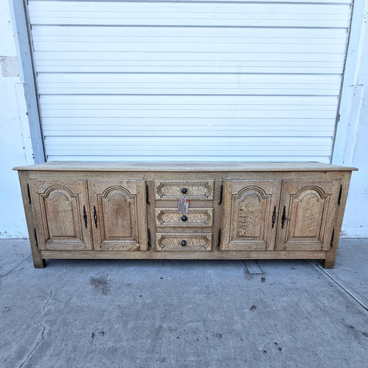 Bleached Wood French Sideboard