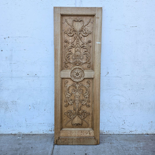 Louis Fifteen Single French Oak Carved Door