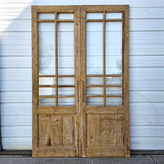 Pair of Wood French Doors w/20 Lites