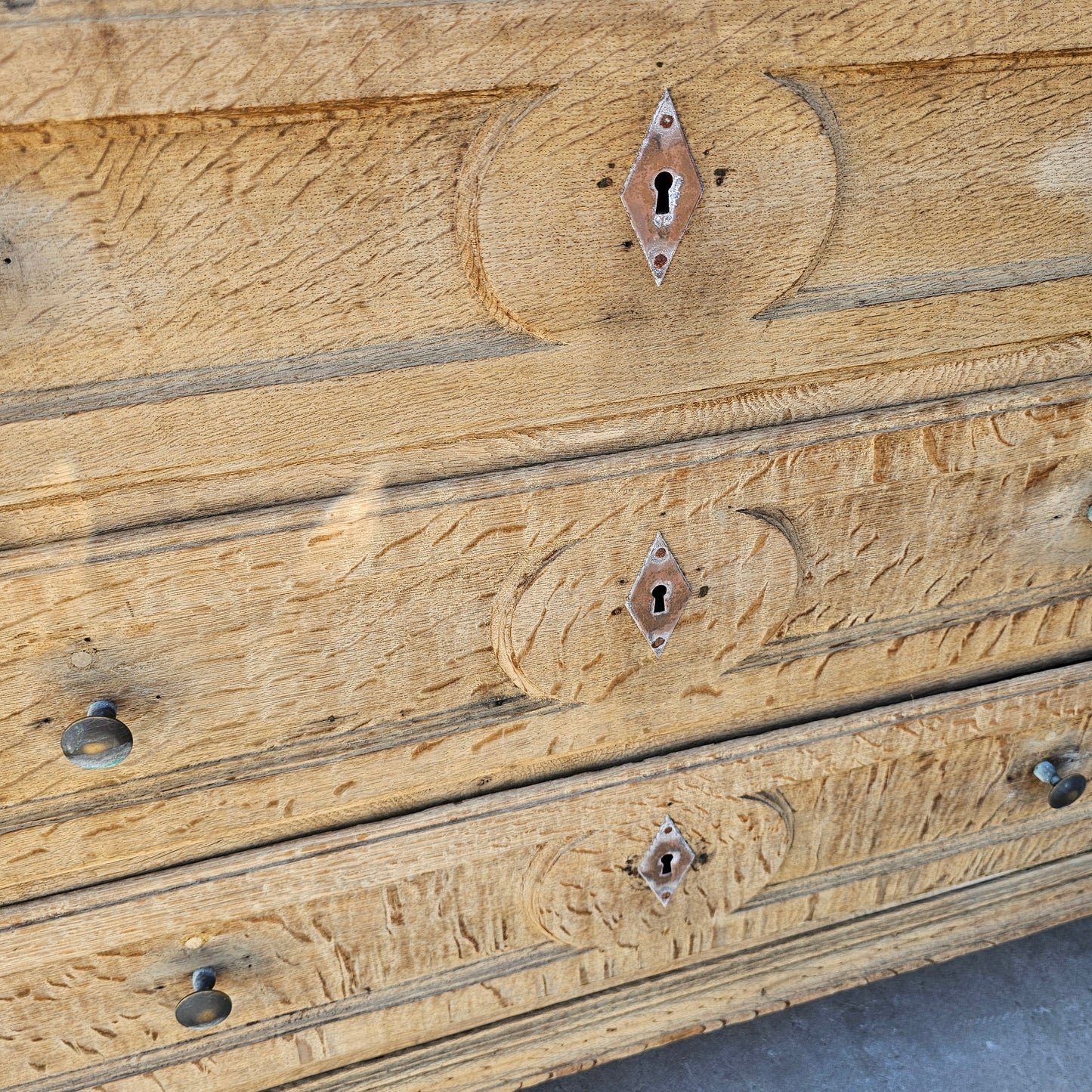 French Bleached Oak Chest