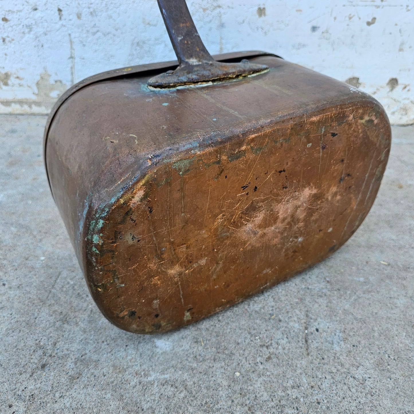 Antique French Covered Copper Pan