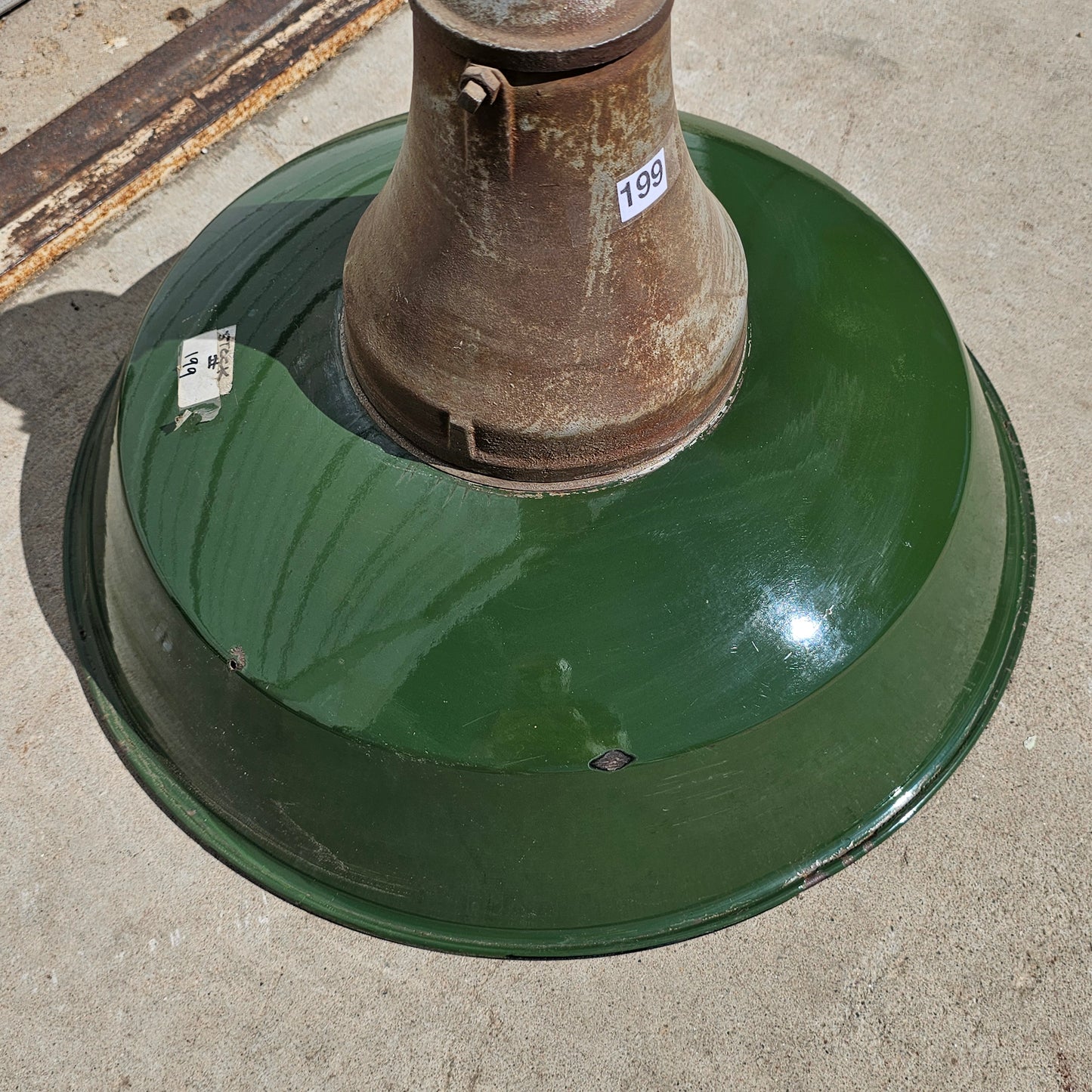 Industrial Green Ceramic Pendant Light