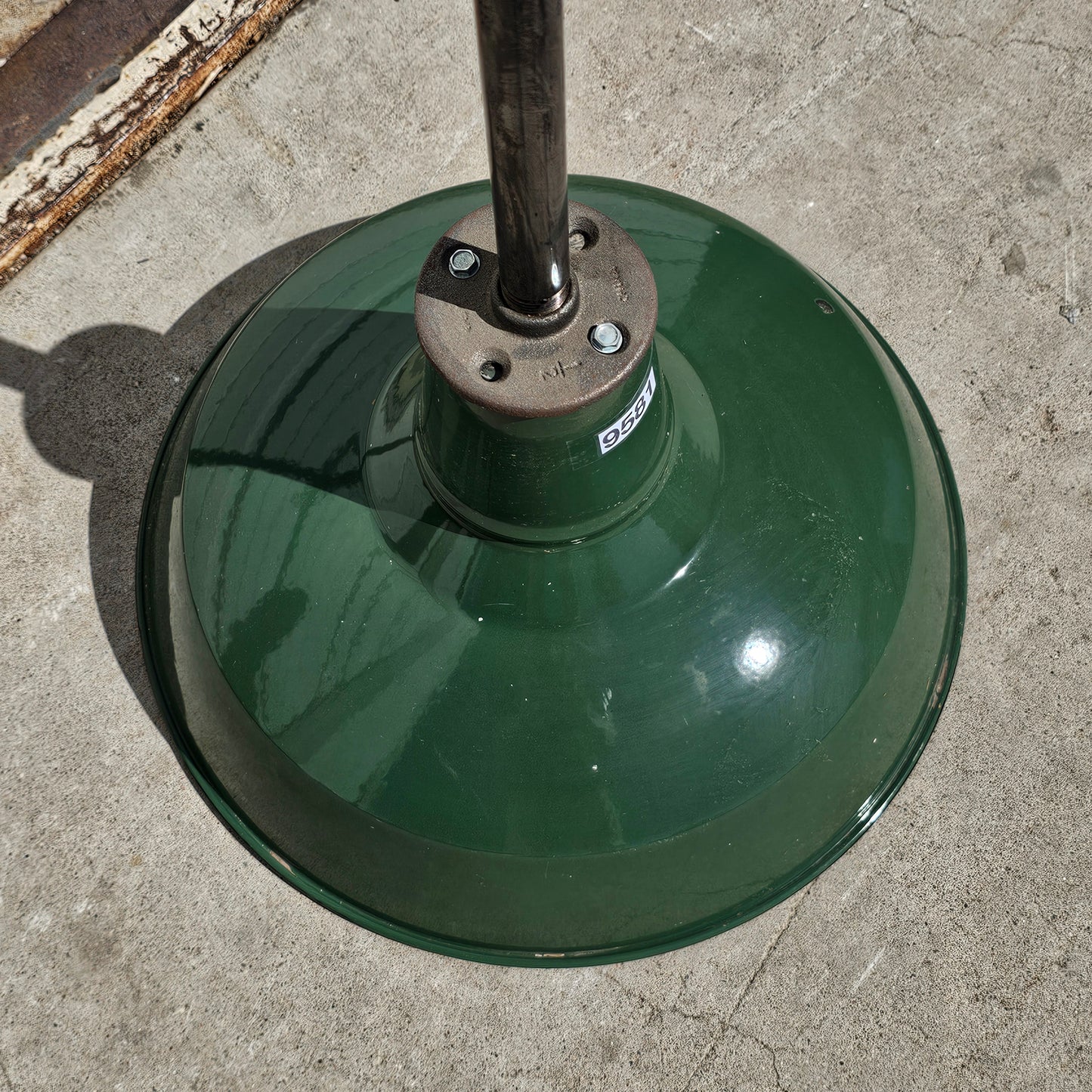 Industrial Green Ceramic Pendant