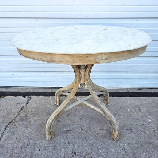 Bentwood Wood Table w/Marble Top