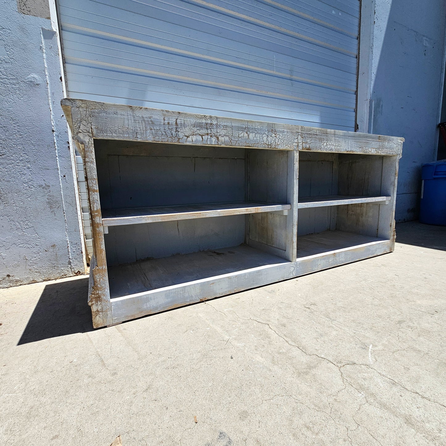 Distressed Painted Store Counter