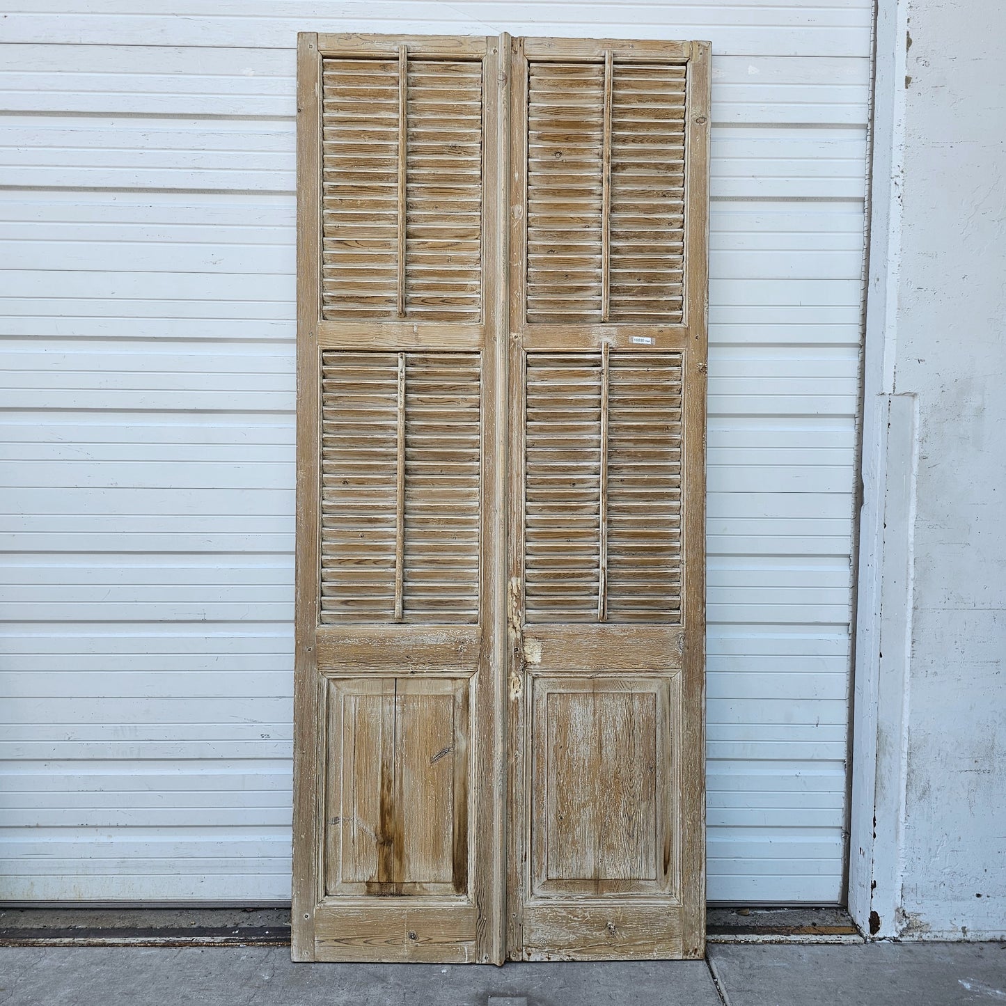 Pair of Wood French Shutter Doors