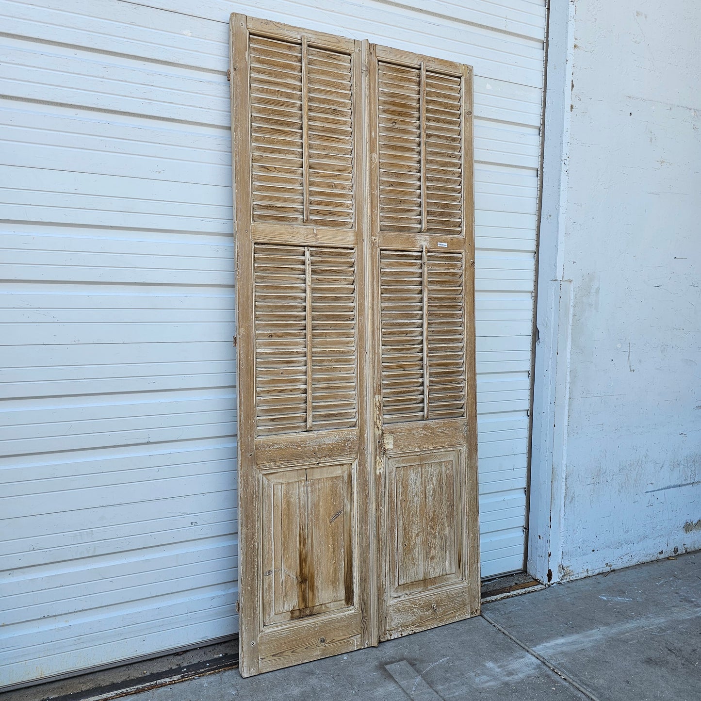 Pair of Wood French Shutter Doors