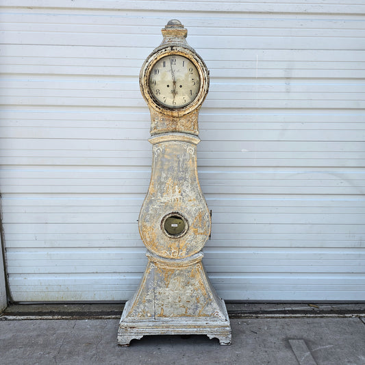 Painted Antique Decorative Swedish Mora Clock