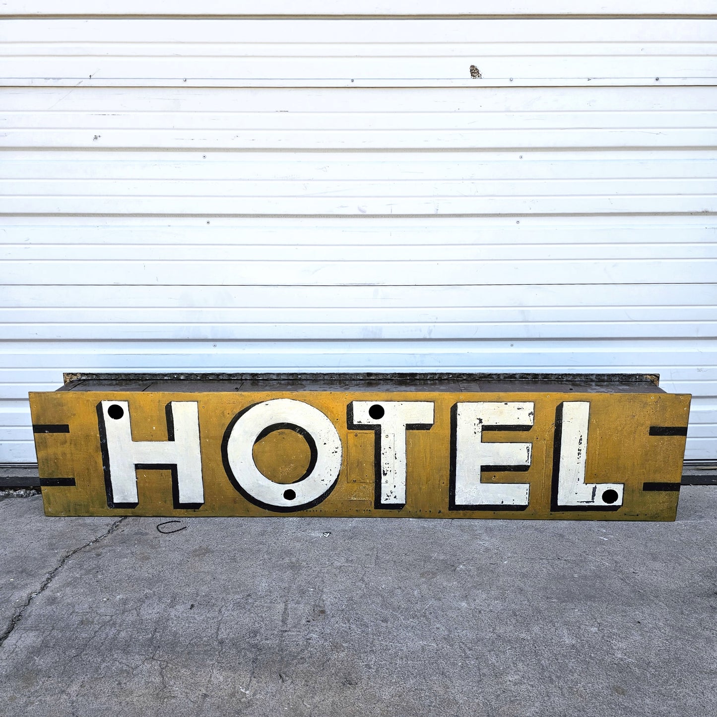 Vintage Painted Hotel Sign