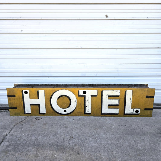 Vintage Painted Hotel Sign