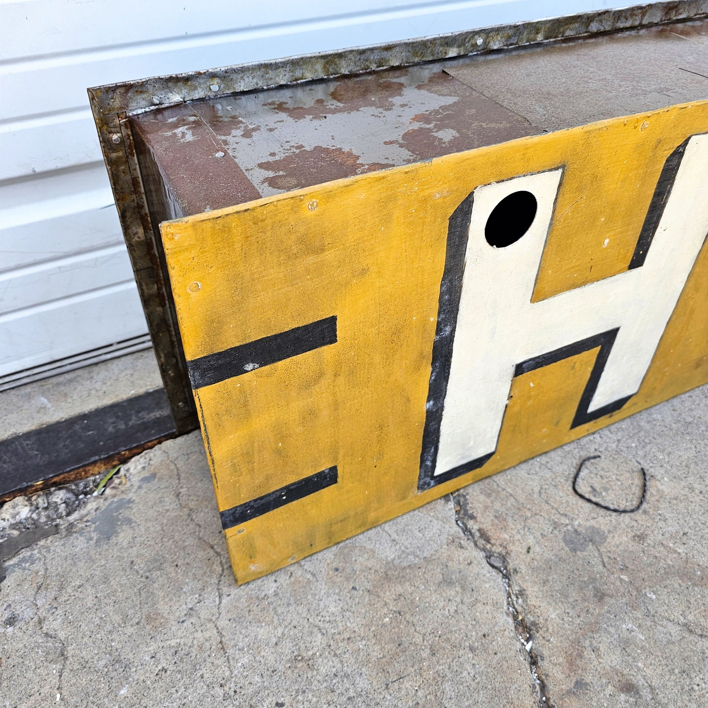 Vintage Painted Hotel Sign