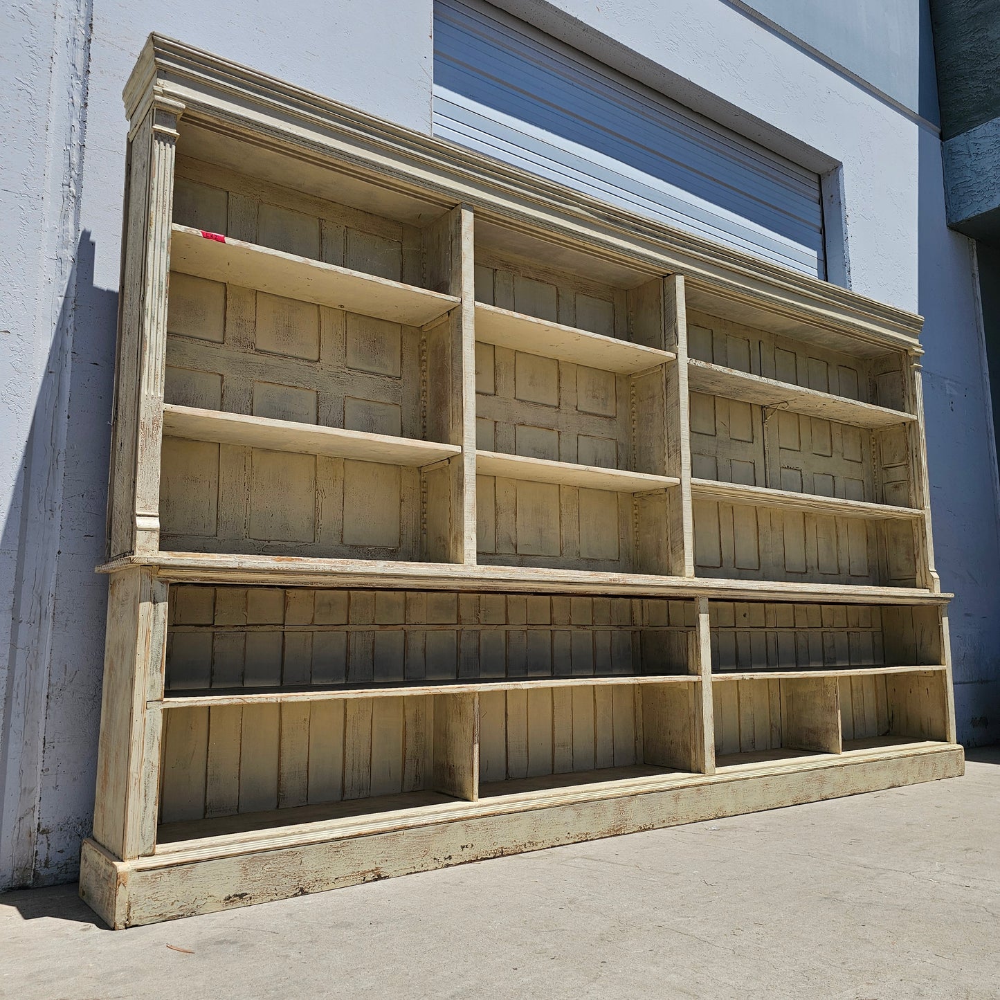 Painted 2-Piece Store Display Cabinet