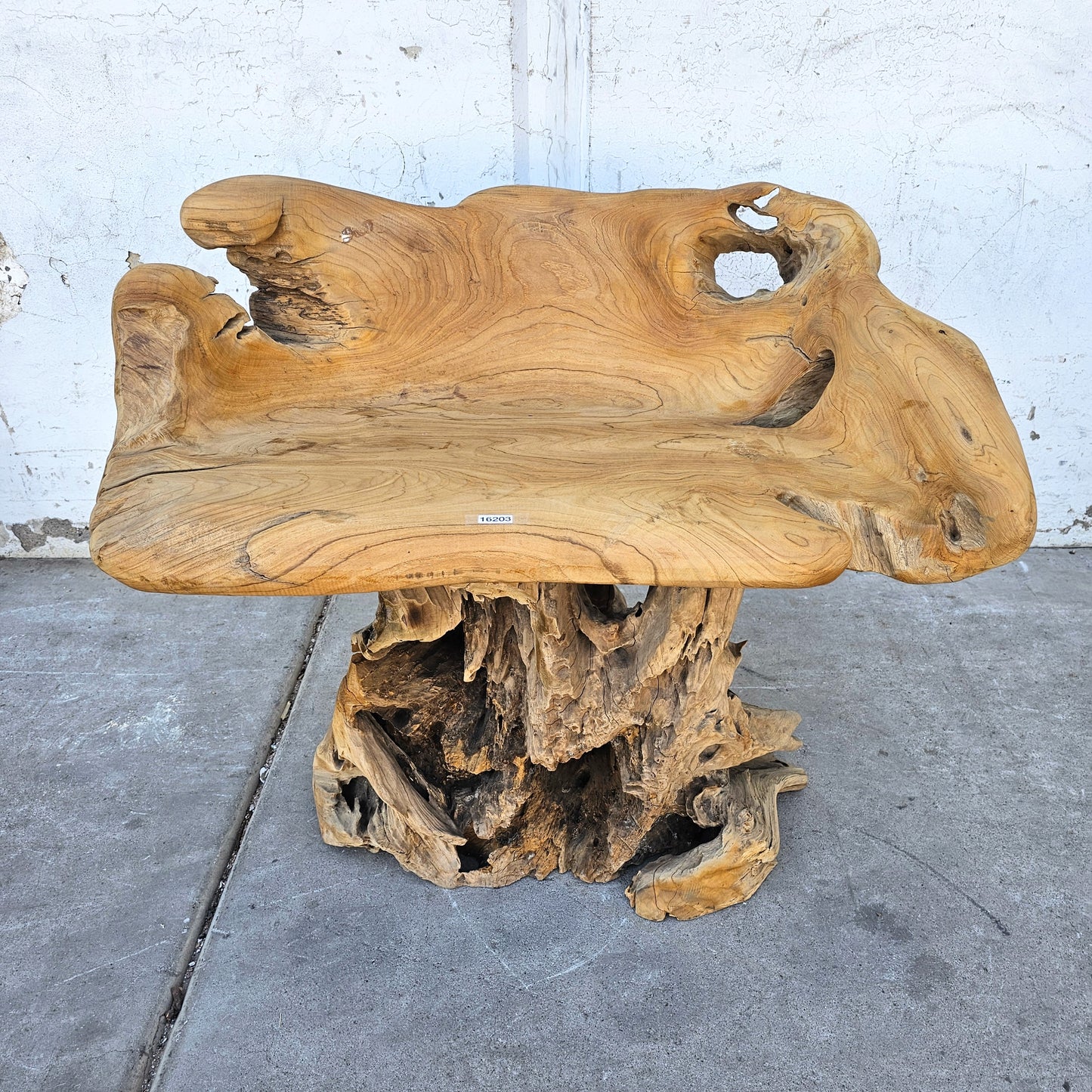 Primitive Wooden Stump/Root Chair