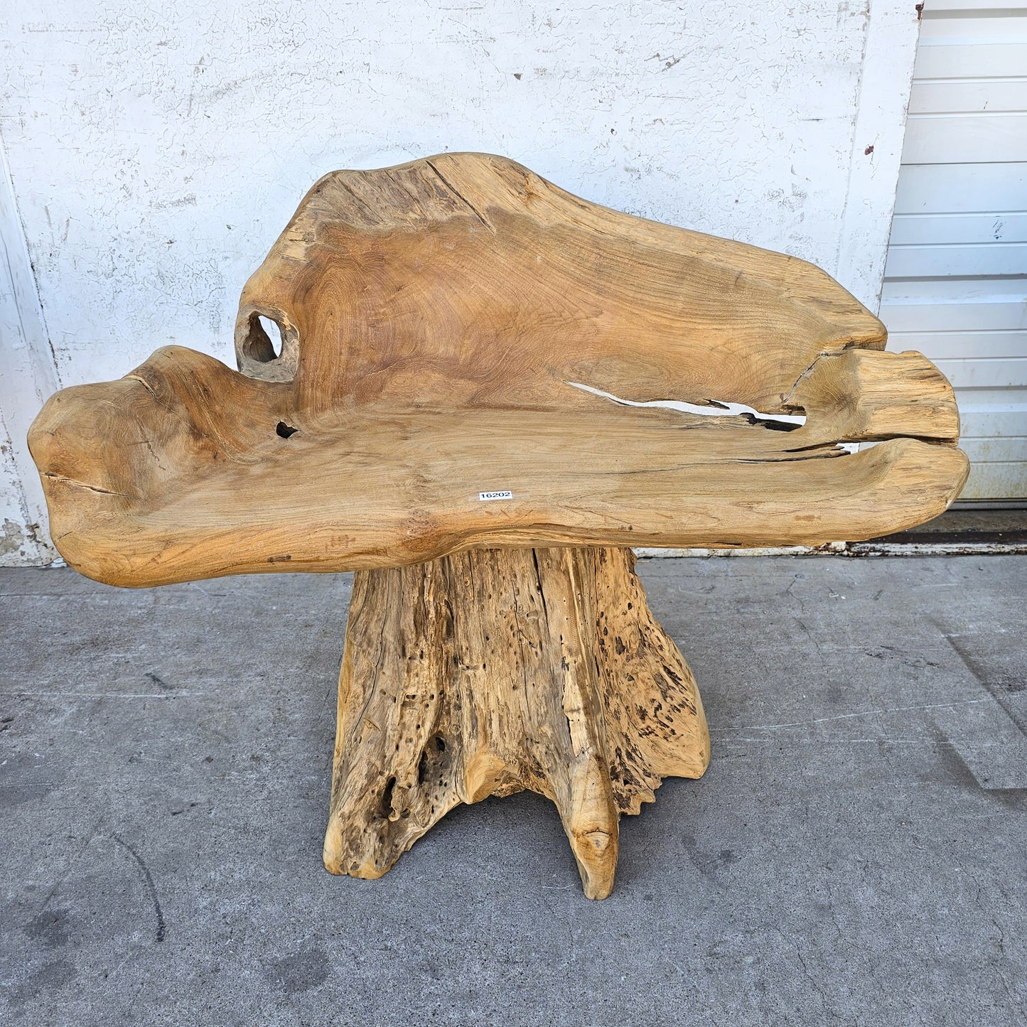 Primitive Wooden Stump/Root Chair