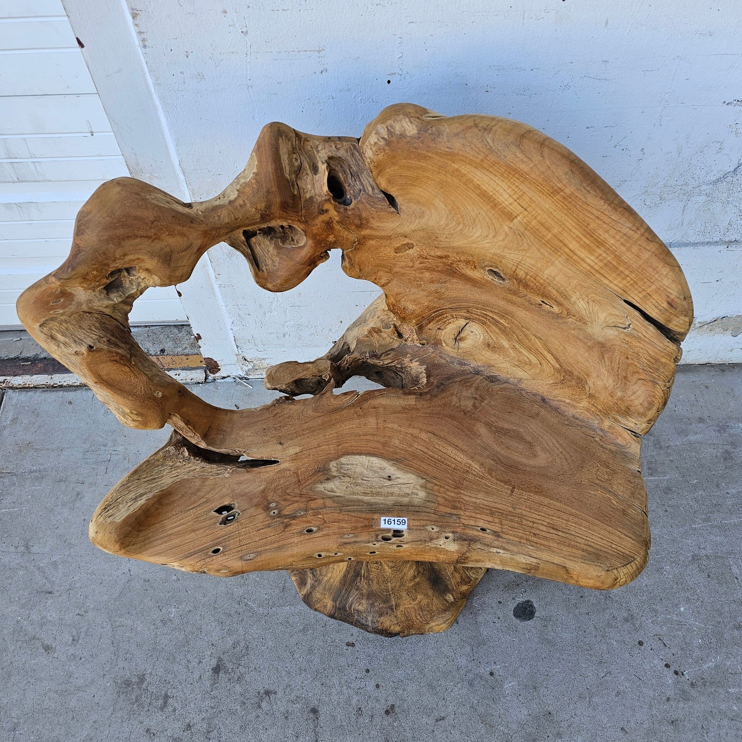 Primitive Wooden Stump/Root Chair