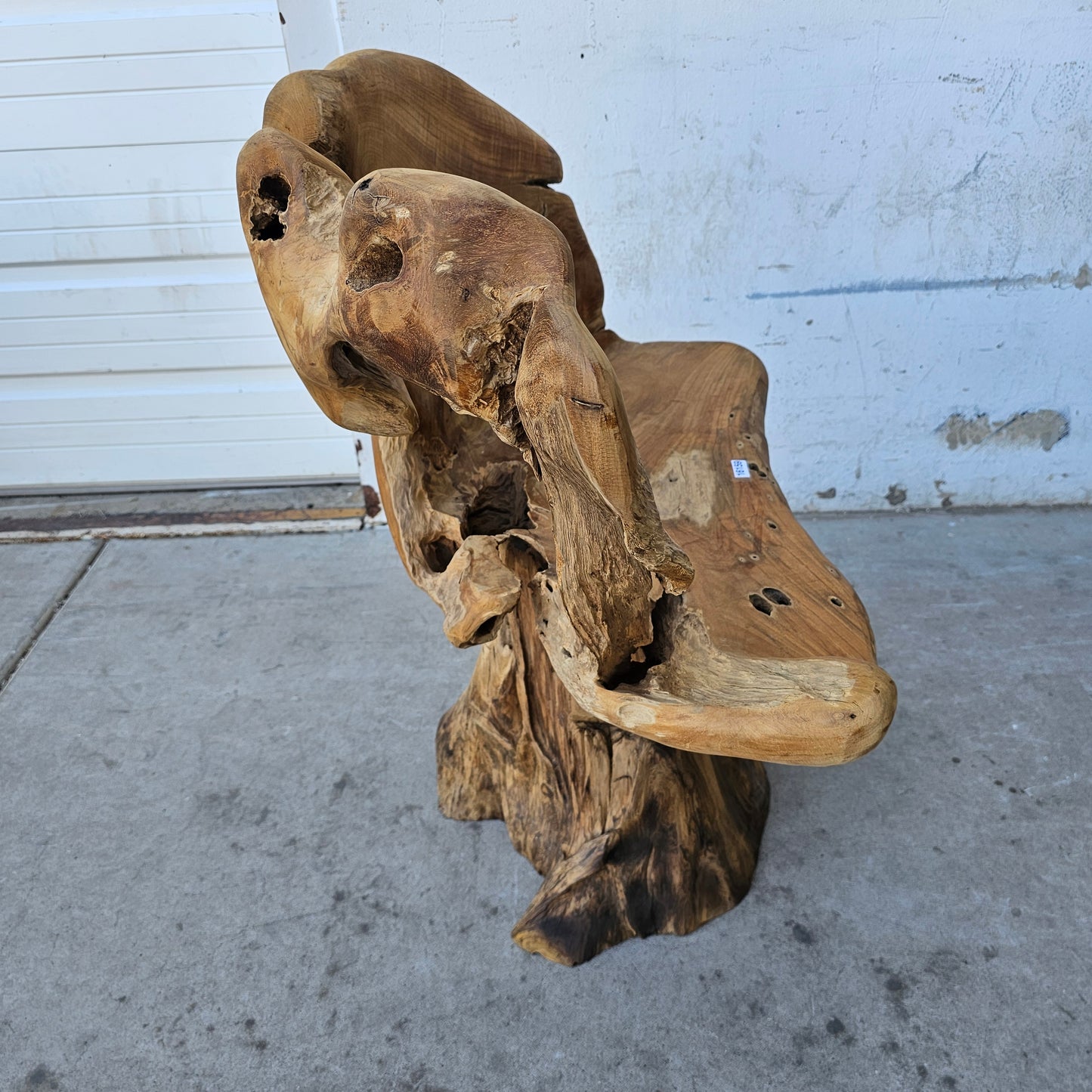 Primitive Wooden Stump/Root Chair