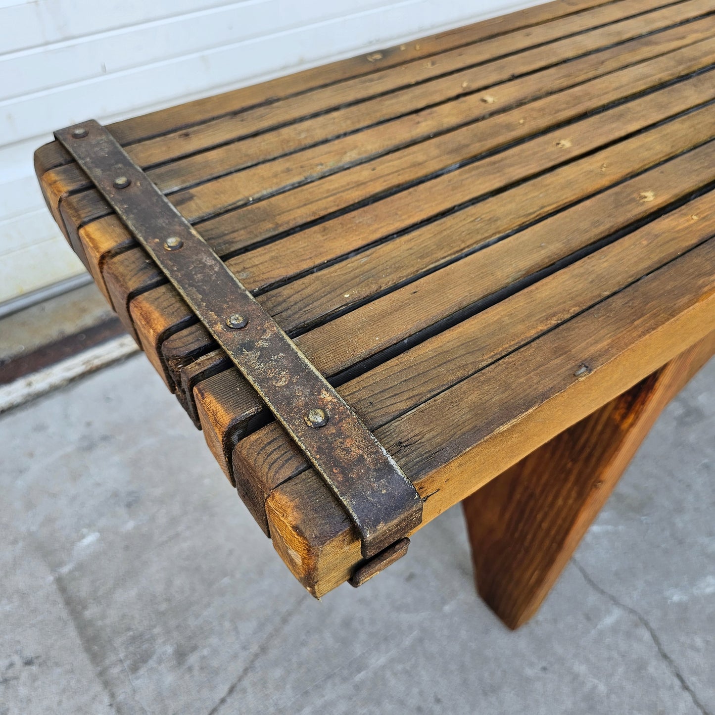 Repurposed Scaffolding Bench