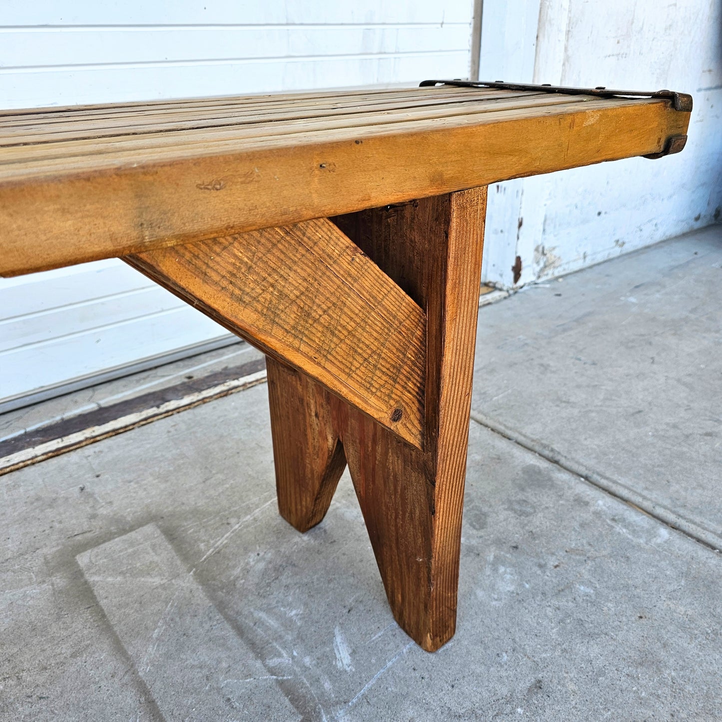 Repurposed Scaffolding Bench