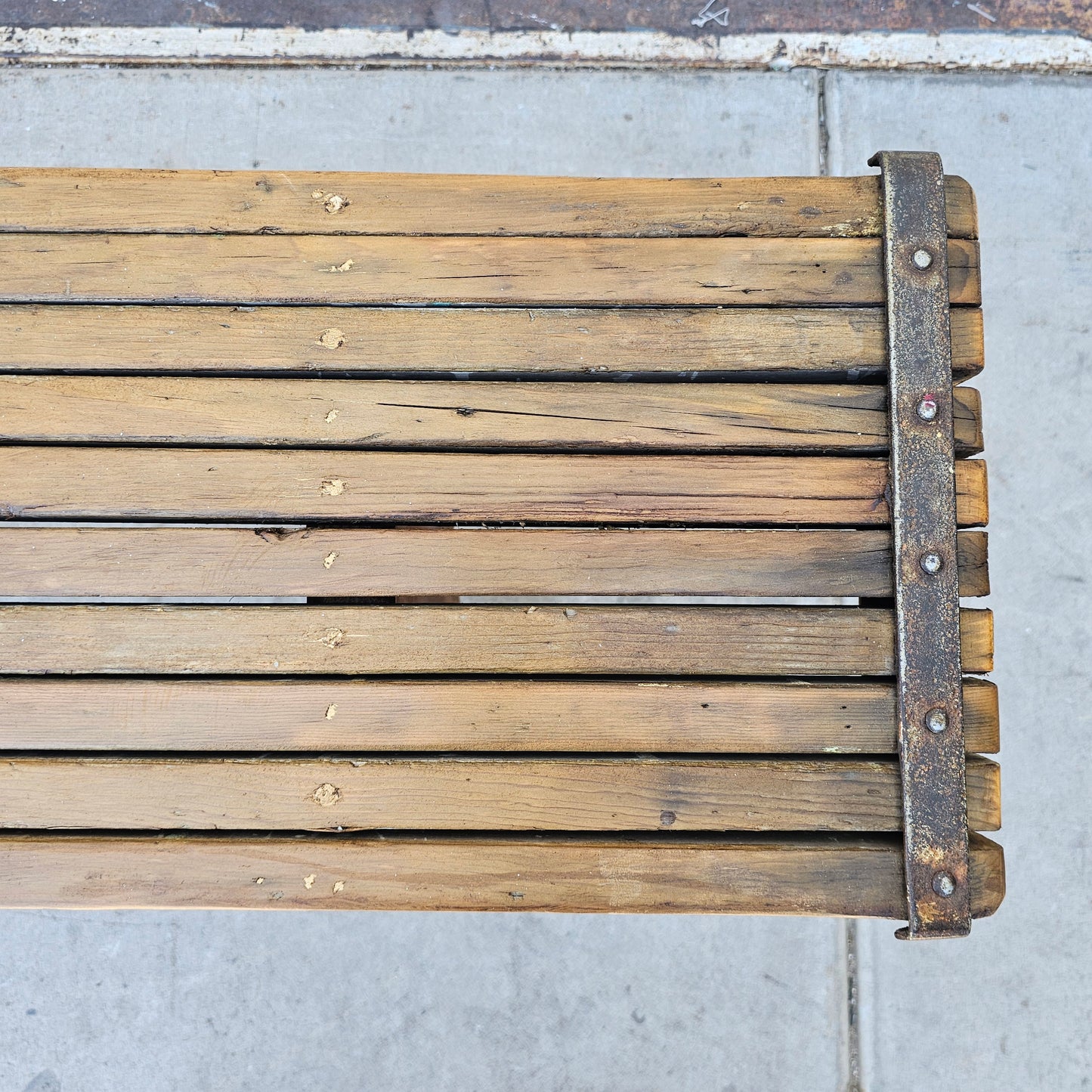 Repurposed Scaffolding Bench