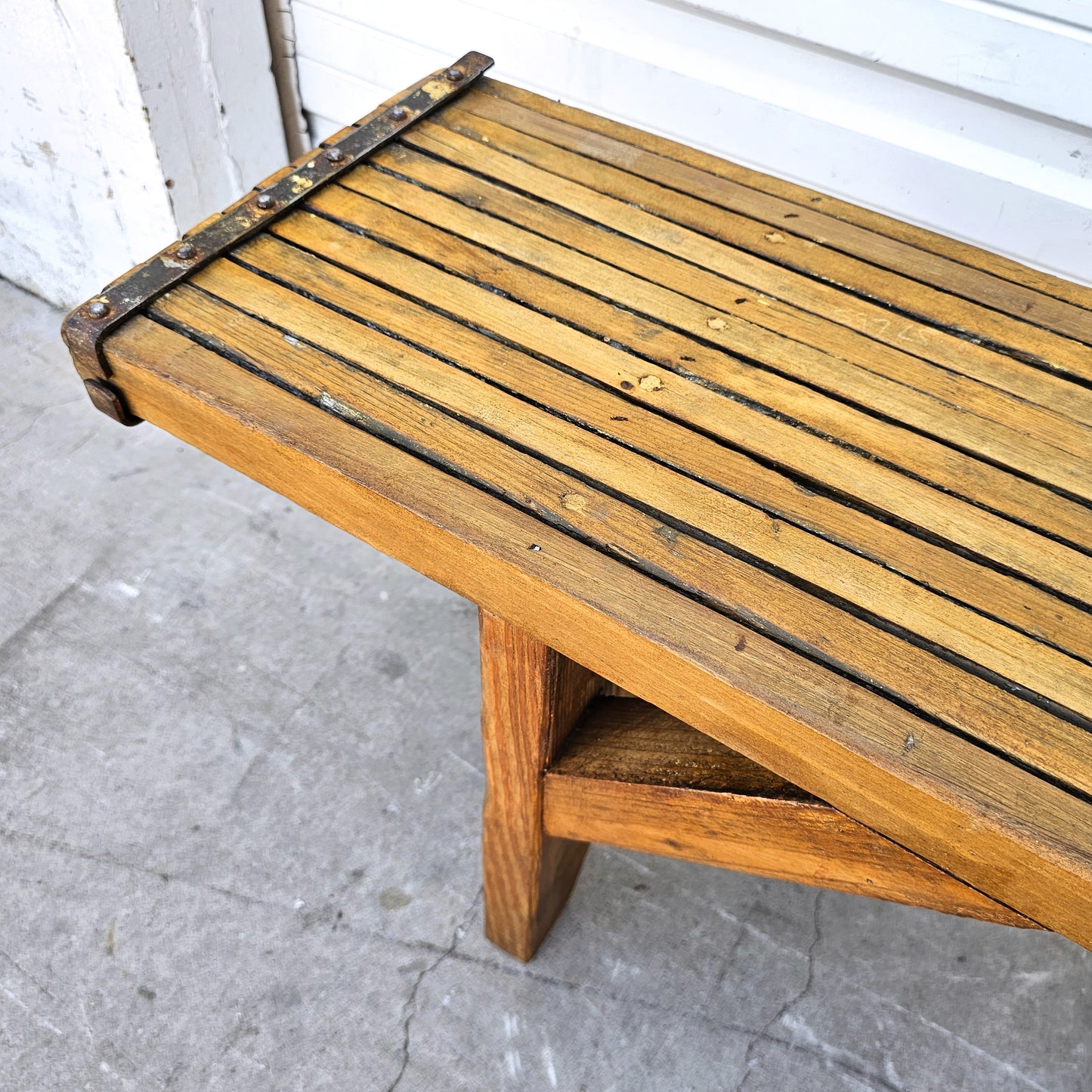 Repurposed Scaffolding Bench