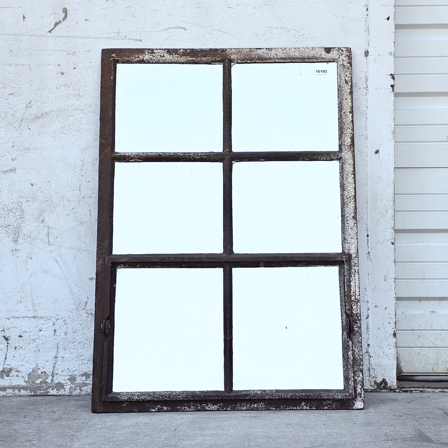 Industrial Metal Window Mirror