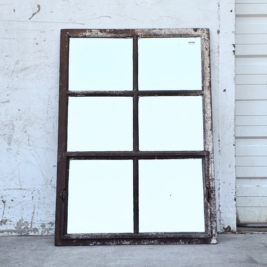 Industrial Metal Window Mirror