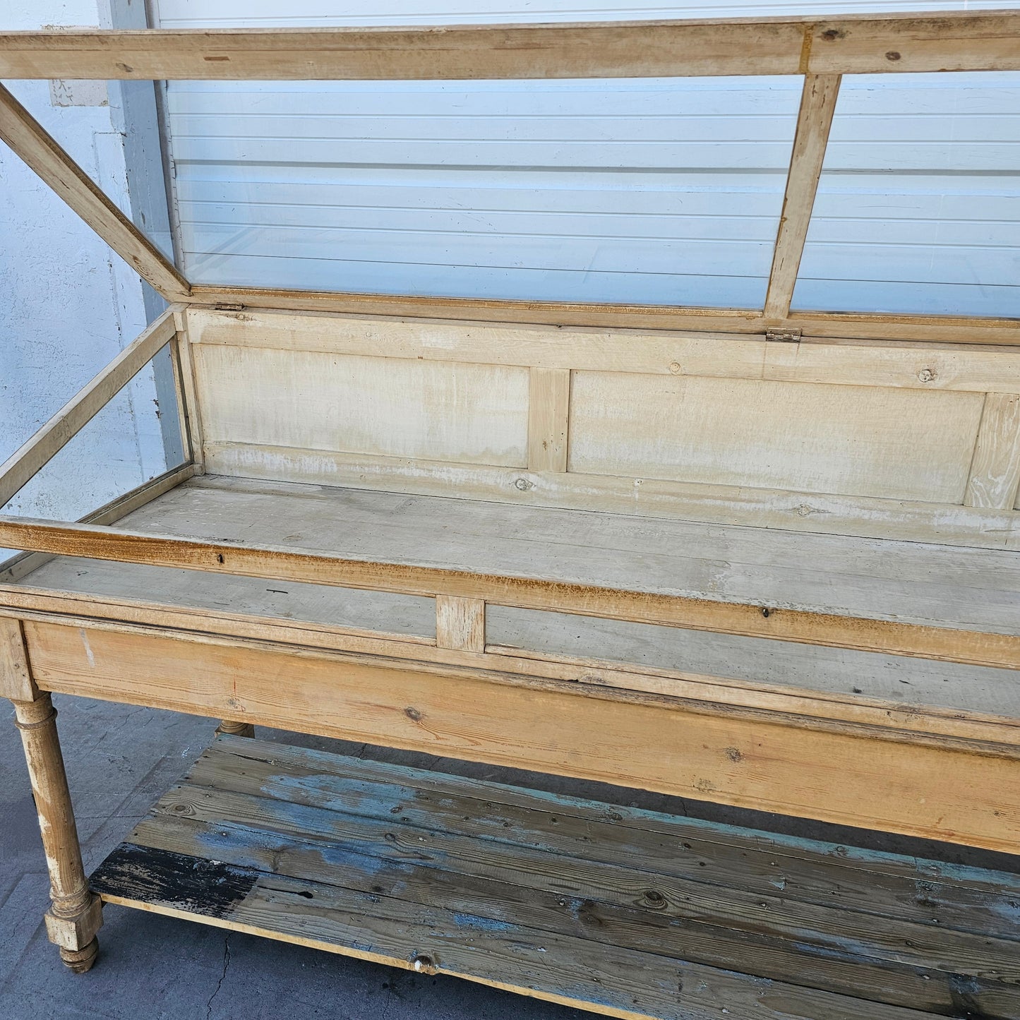 French Wooden and Glass Retail Display Cabinet