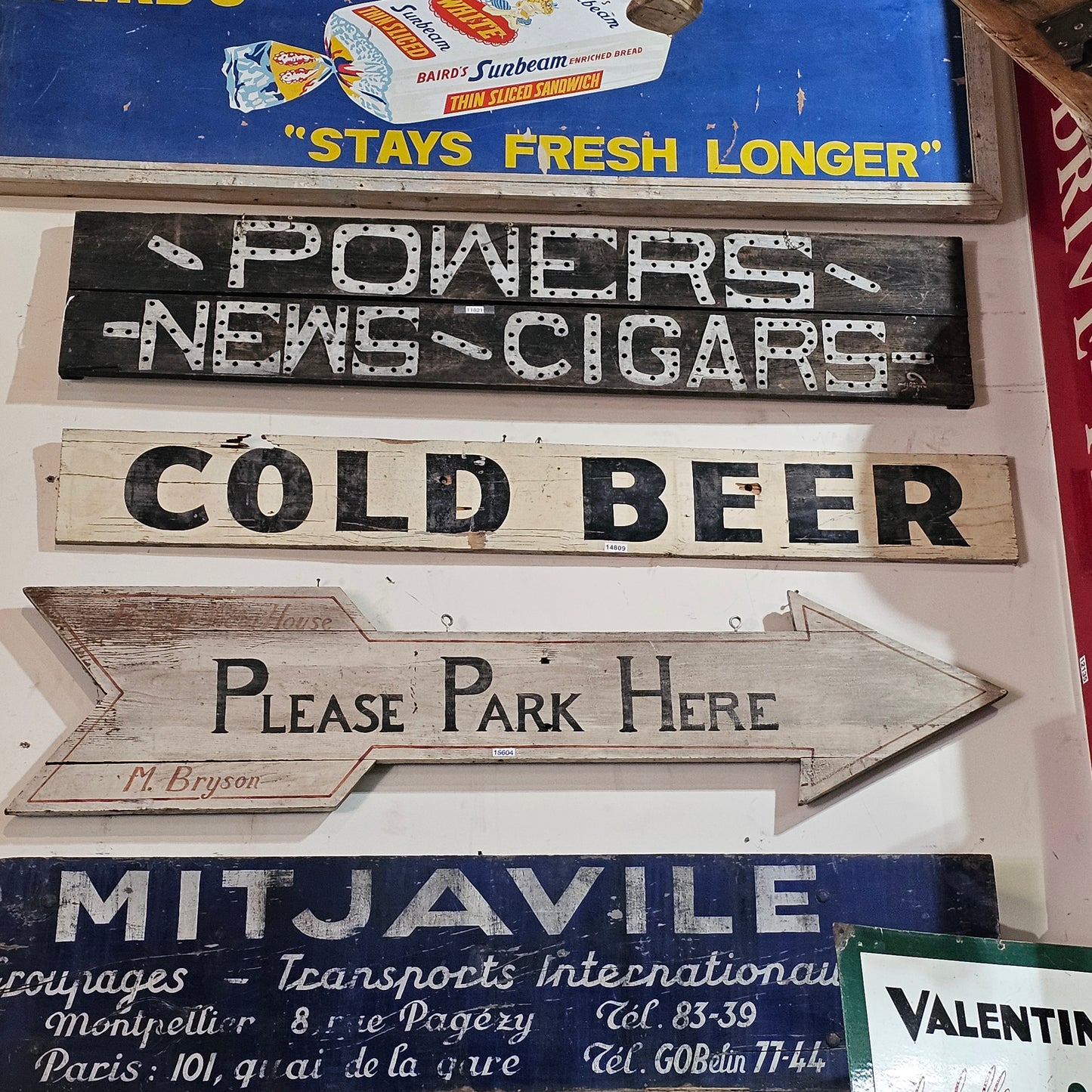 Double Sided Wooden Sign Beer to Go/Cold Beer