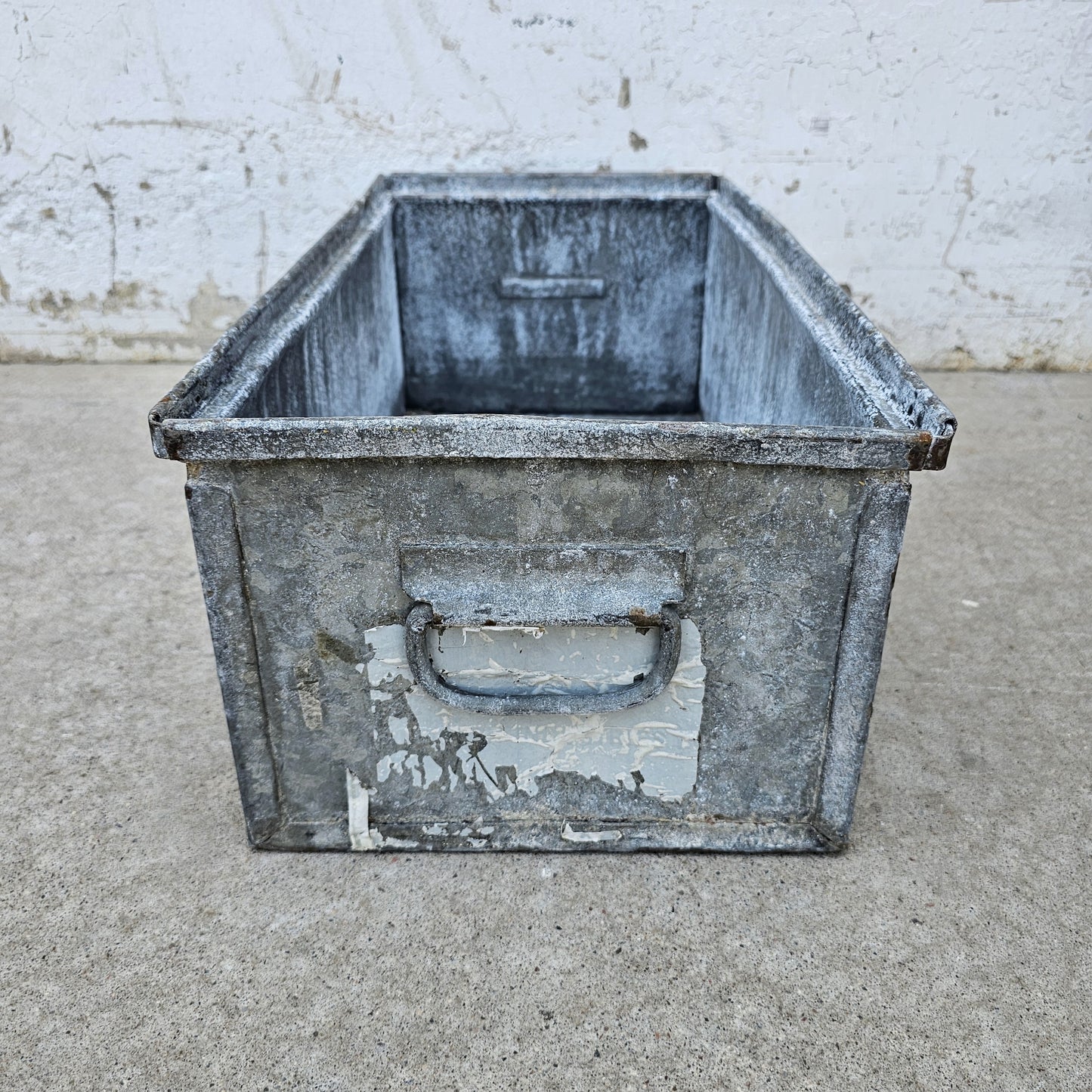 Galvanized Metal Crate