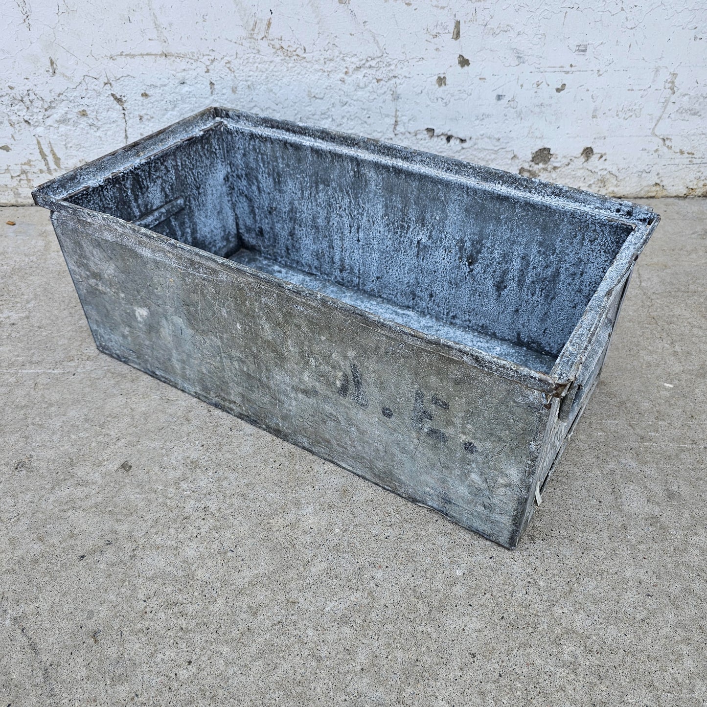 Galvanized Metal Crate