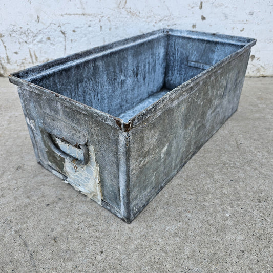 Galvanized Metal Crate