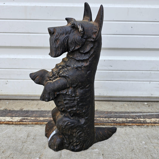 Iron Scottie Dog Statue