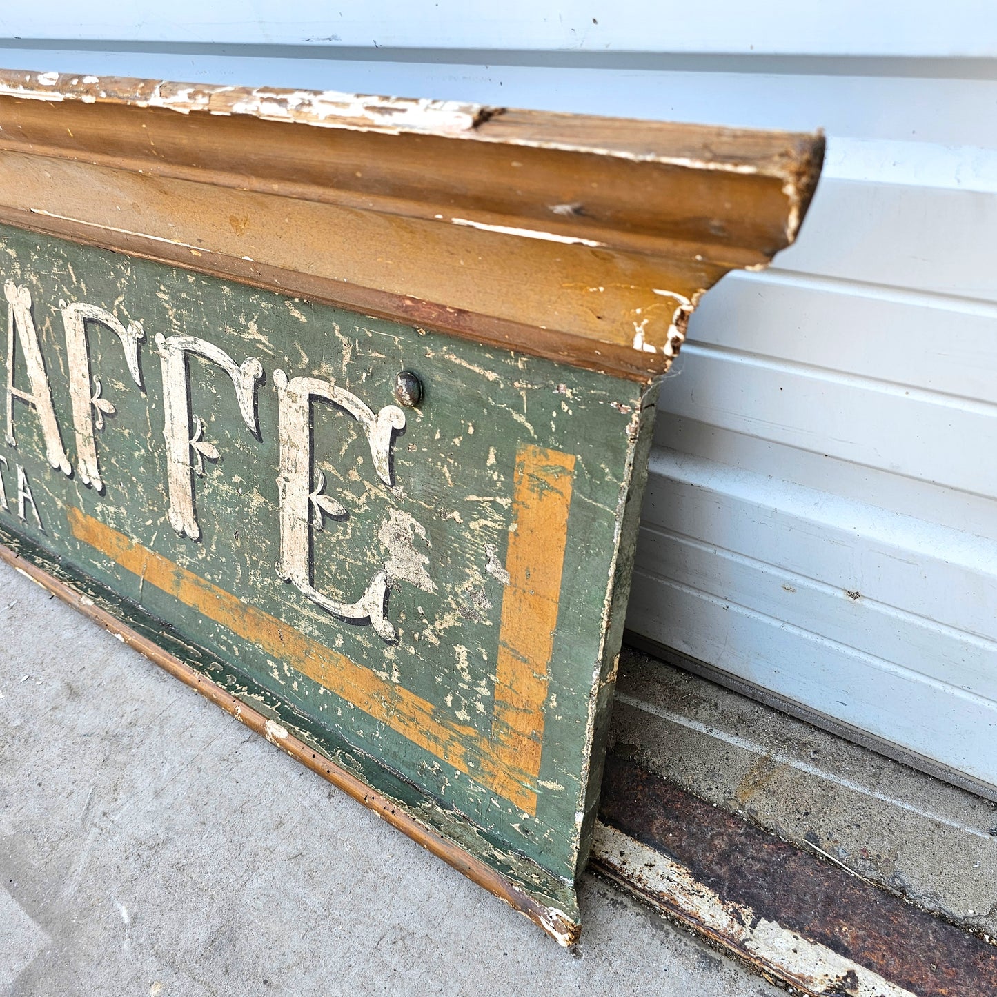 Antico Caffe Wooden Sign