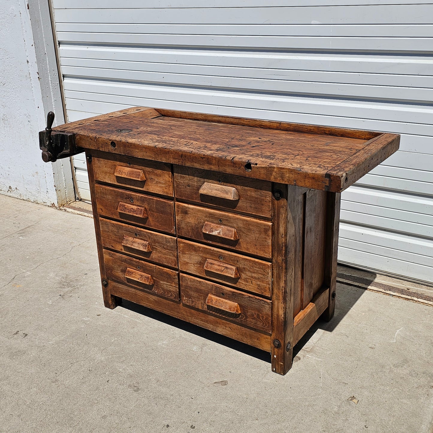 8-Drawer Antique Work Table