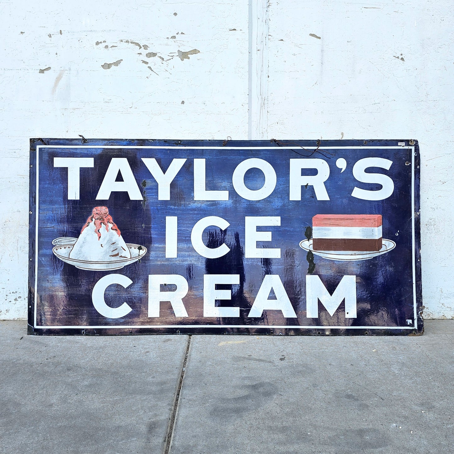 Taylor's Ice Cream Porcelain Sign