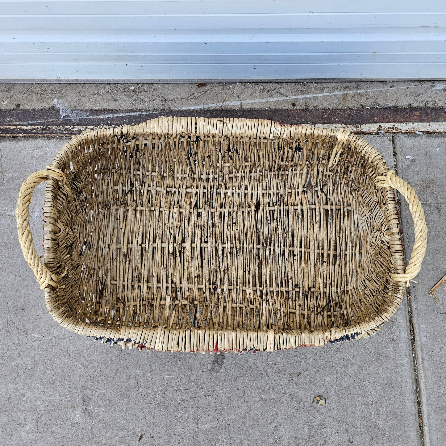 Wicker Grocer Basket