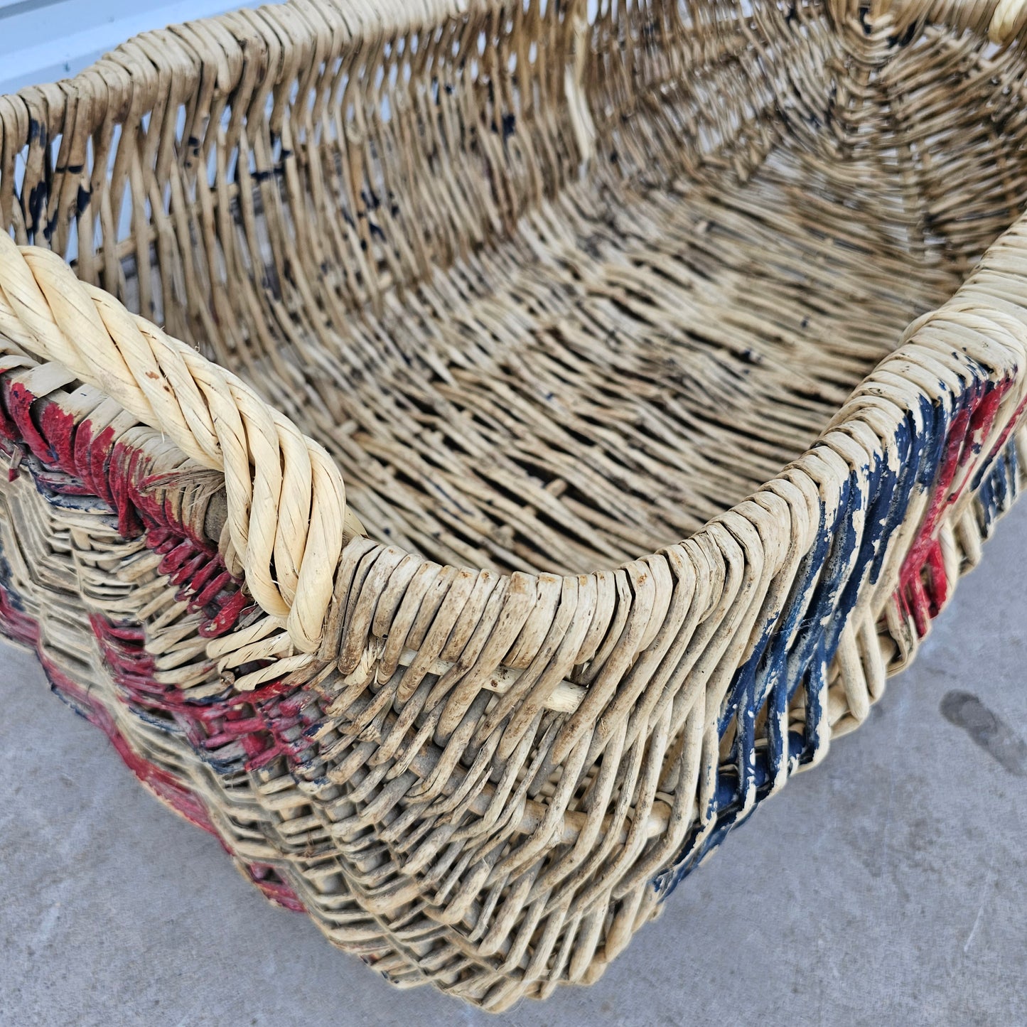 Wicker Grocer Basket