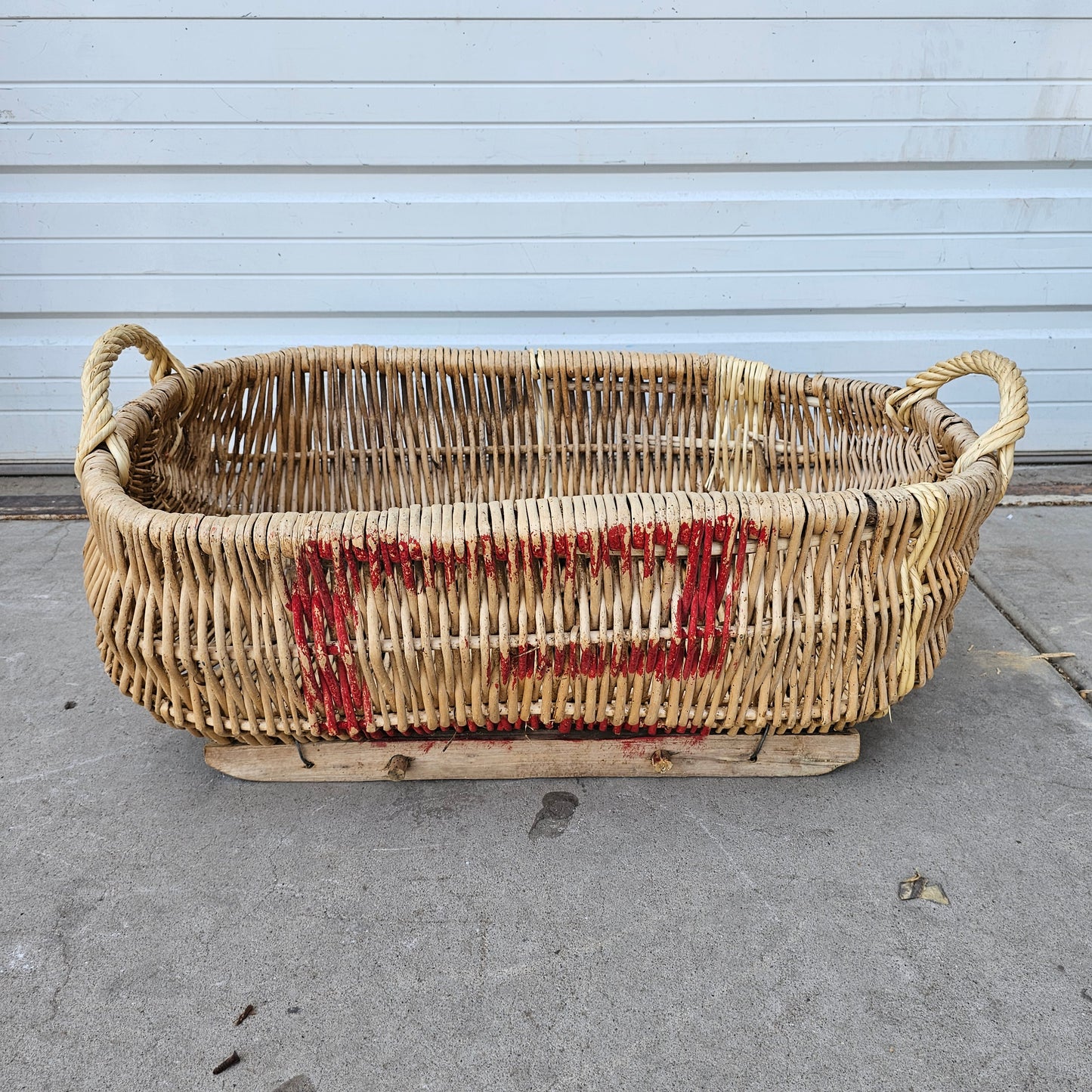 Wicker Grocer Basket