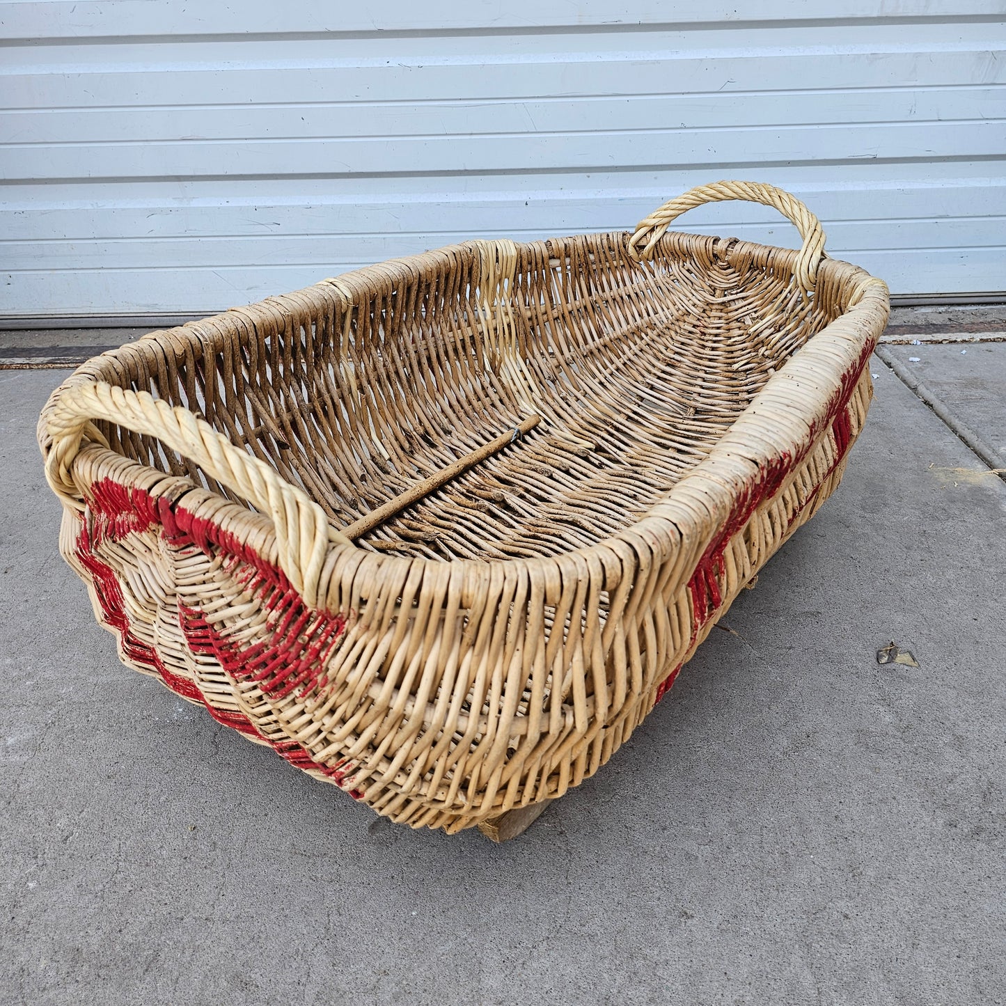 Wicker Grocer Basket